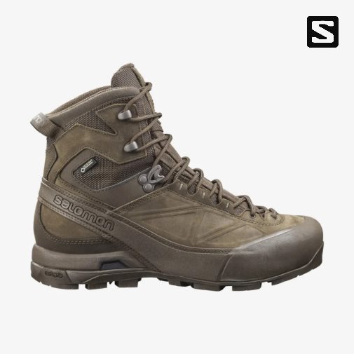 Botas Tácticas Salomon X Alp GTX Forces Hombre Marrom | MX JZOG967